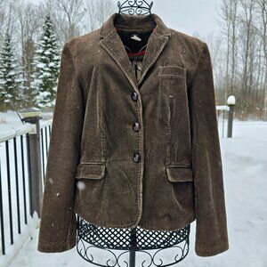 J Crew Brown Corduroy Jacket, size XL, EUC. *** Snowing Not Spotted